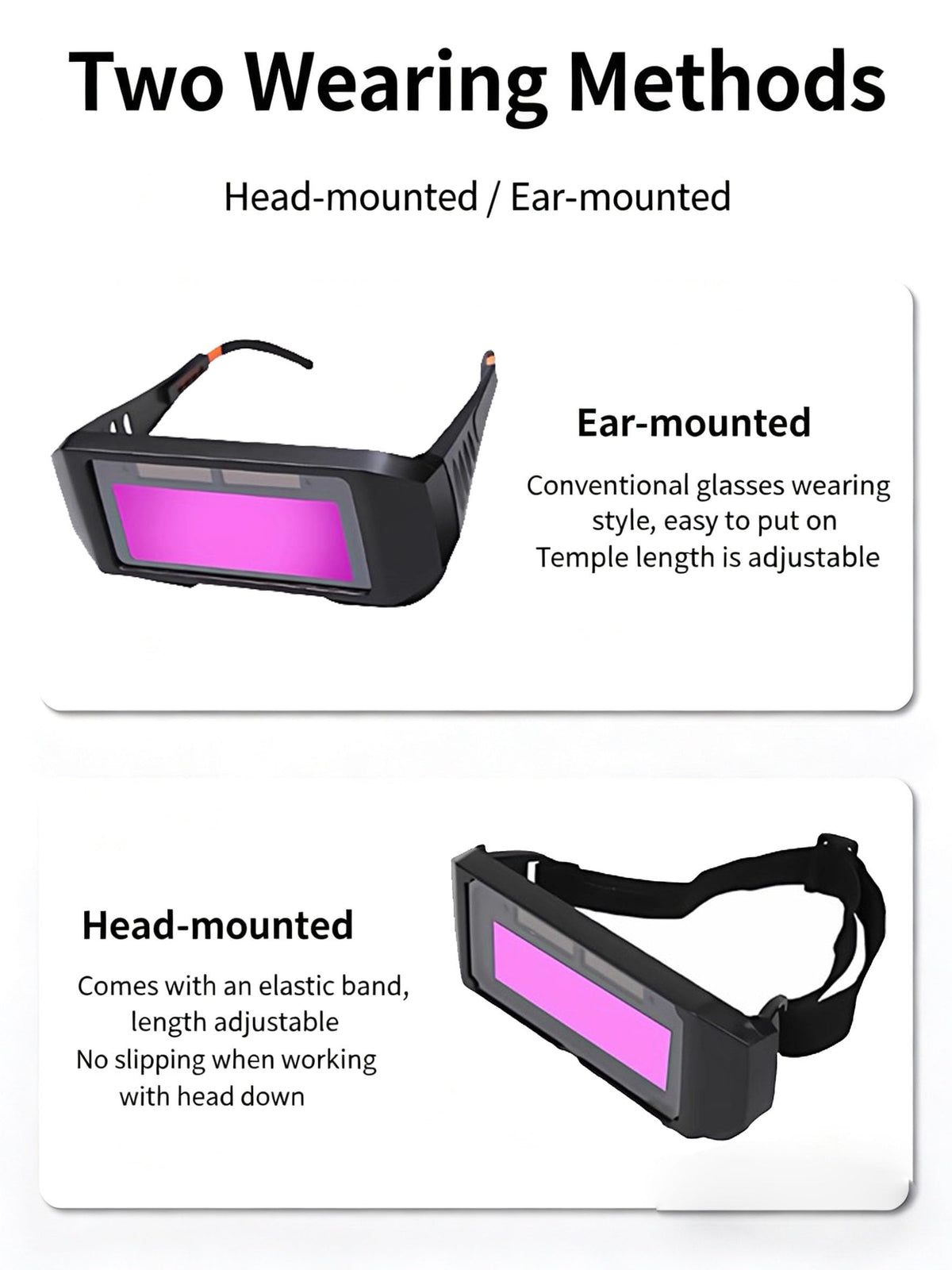 Auto Darkening Welding Glasses with Elastic Strap N303890