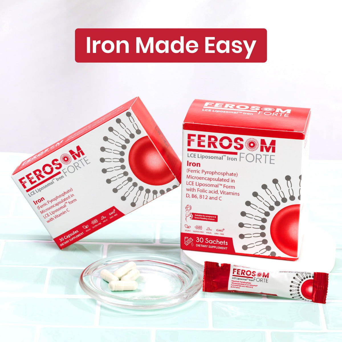 Iron Supplement 30 mg, 30 Capsules Y754