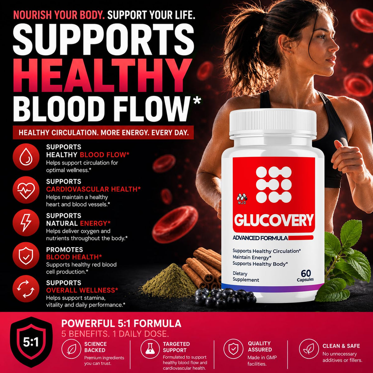 Blood Support Supplement 60 Capsules B8492