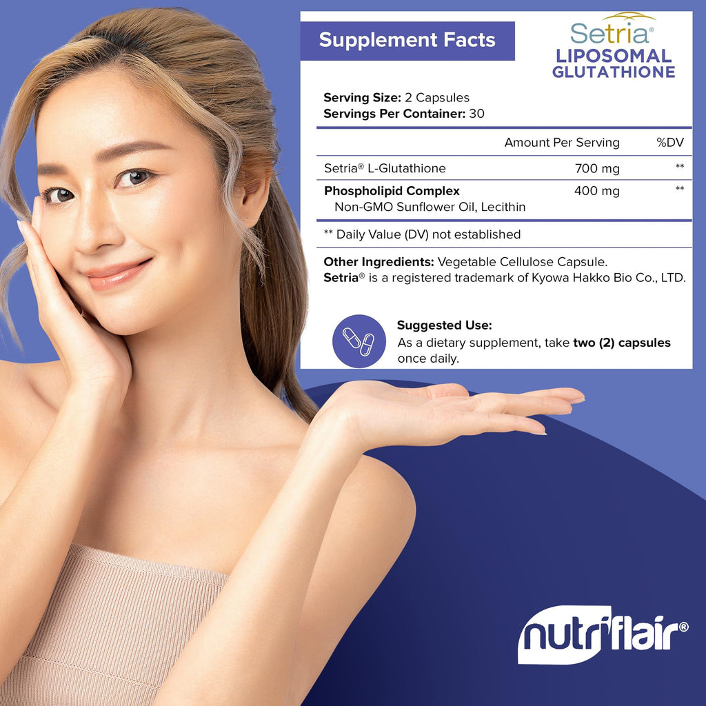 Liposomal Glutathione Supplement 700mg 60 Capsules O9383