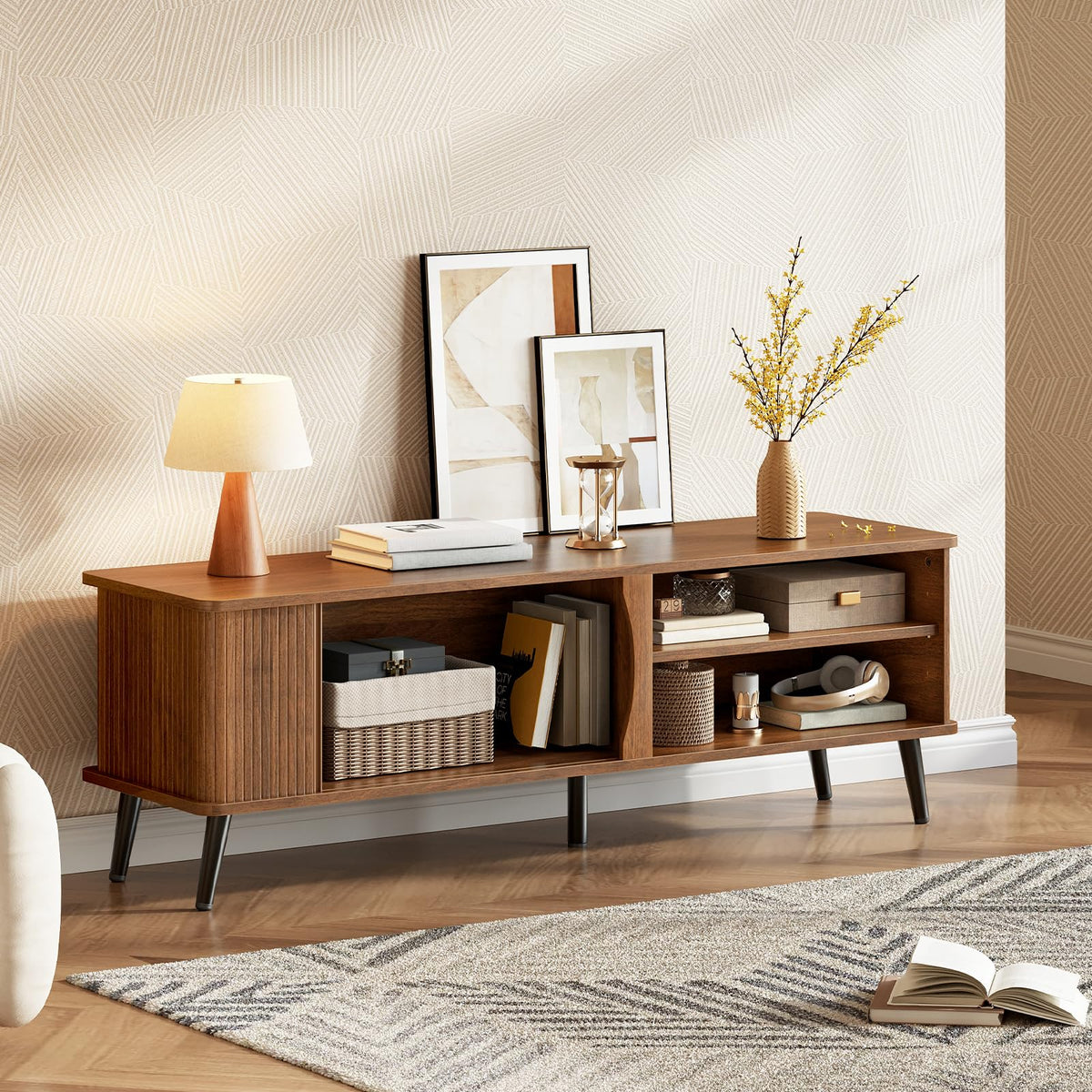 Mid Century Modern TV Stand with Storage Z198685