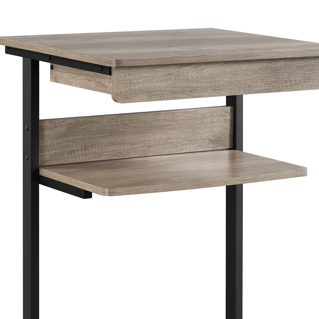 Gray 3-Tier Rolling Cart with Drawer H169