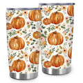 20 Oz Floral Pumpkin Tumbler with Lid Straw Y83601