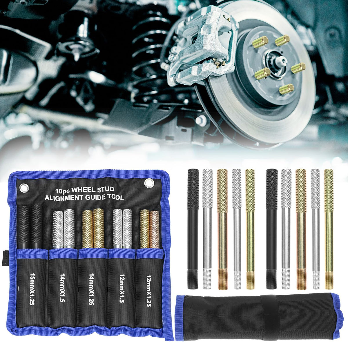 Set of 10 Alloy Steel Wheel Alignment Pin N2568