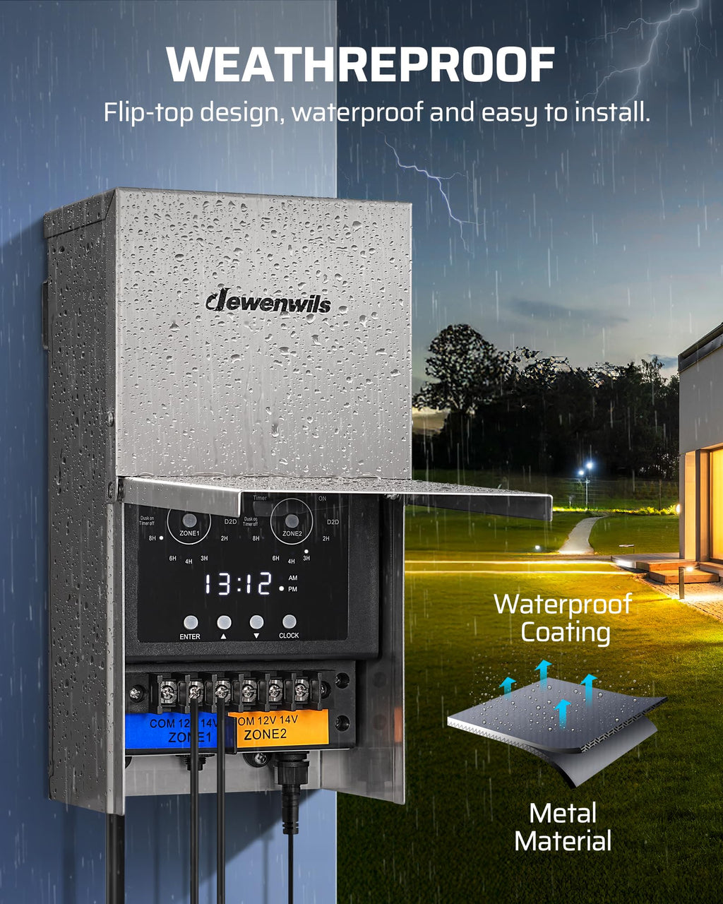 200W Low Voltage Landscape Transformer V209