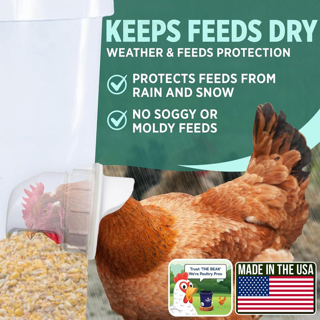 Chicken Feeder and Waterer Set with 3 Ports K882656