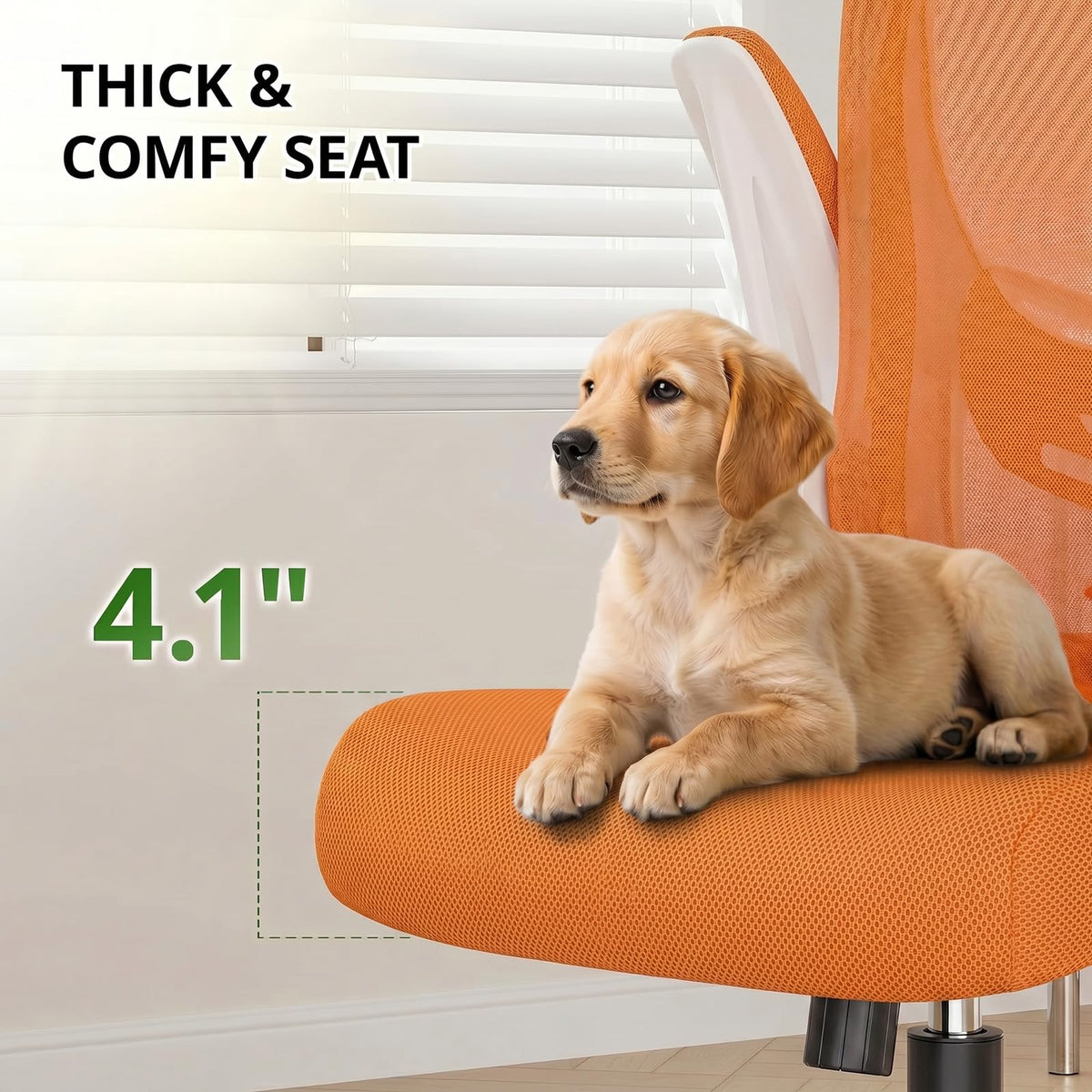 Ergonomic Breathable Mesh Office Chair with Flip-Up Arms C623