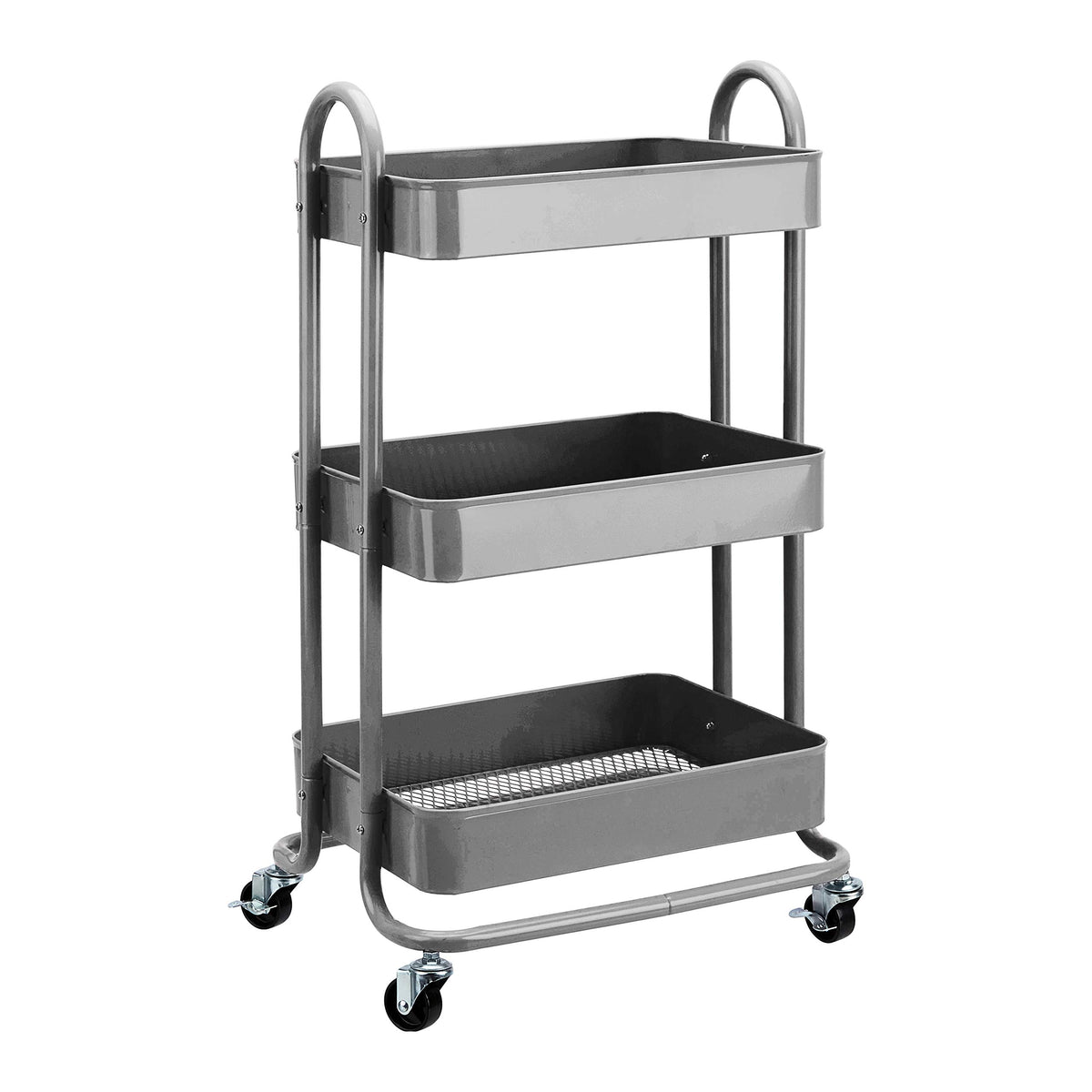 3-Tier Rolling Kitchen Cart with Lockable Wheels O1448