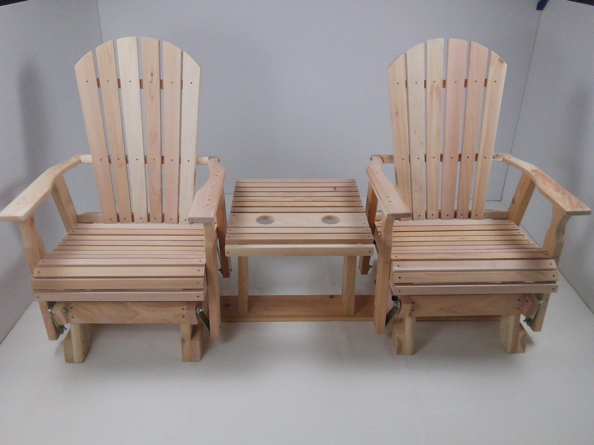 6 Foot Natural Cedar Settee Glider P7880
