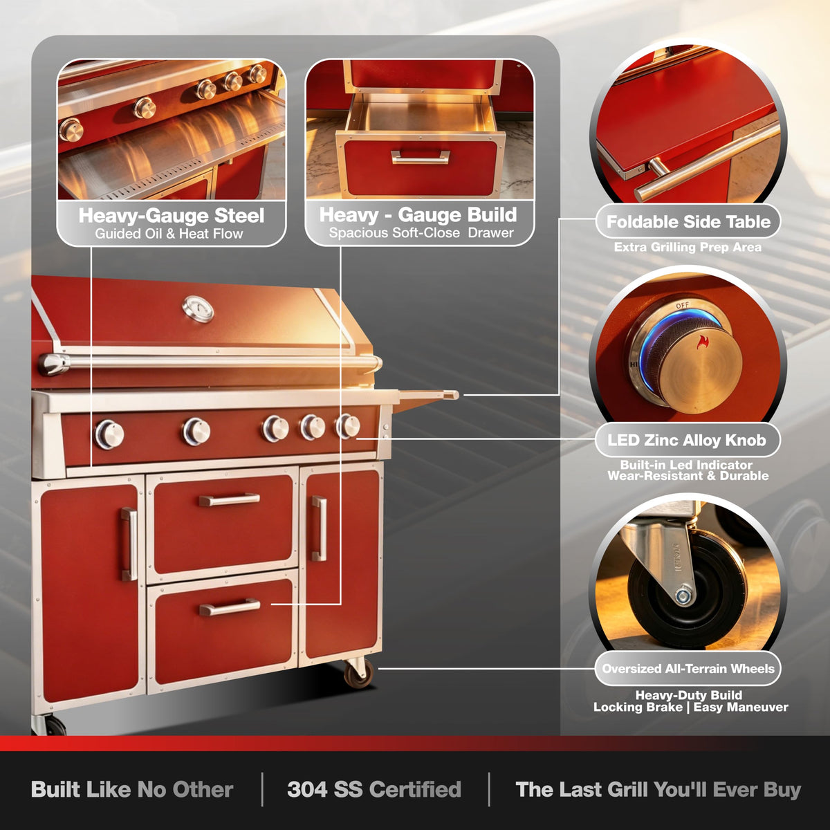 49" 99,000 BTU Stainless Steel Gas Grill S1746