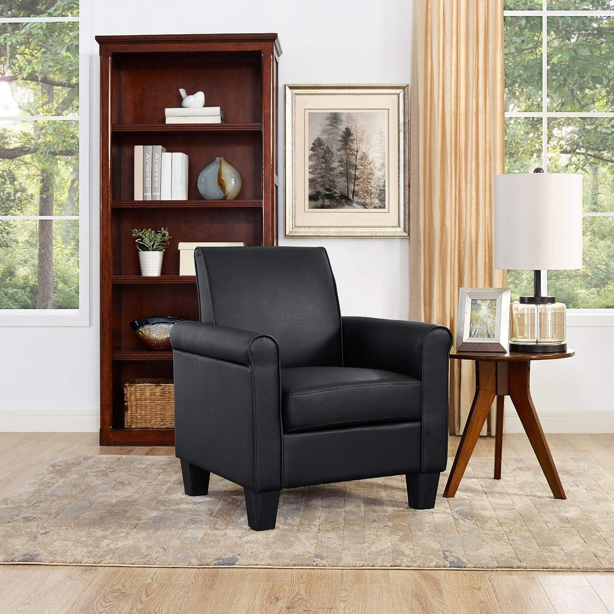 Faux Leather Accent Chair N18501