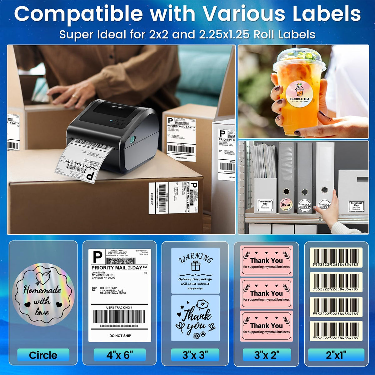 Bluetooth Shipping Label Printer B579674