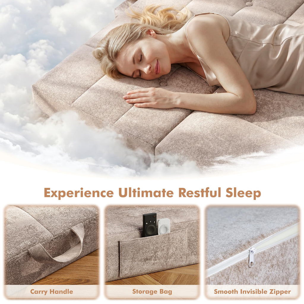 Foldable Twin 4 Inch Memory Foam Mattress D716282