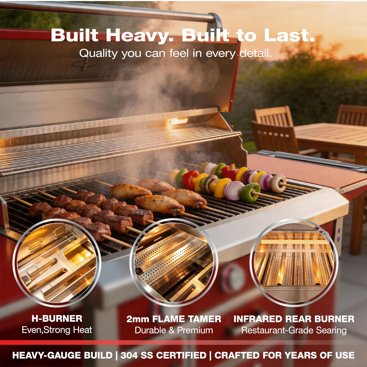 49" 99,000 BTU Stainless Steel Gas Grill S1746